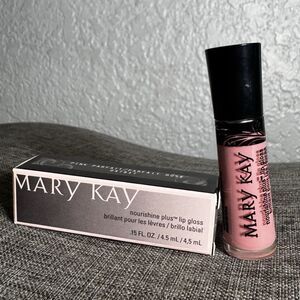 New In Box Mary Kay Nourishine Plus Lip Gloss Pink Parfait #047937 .15oz
